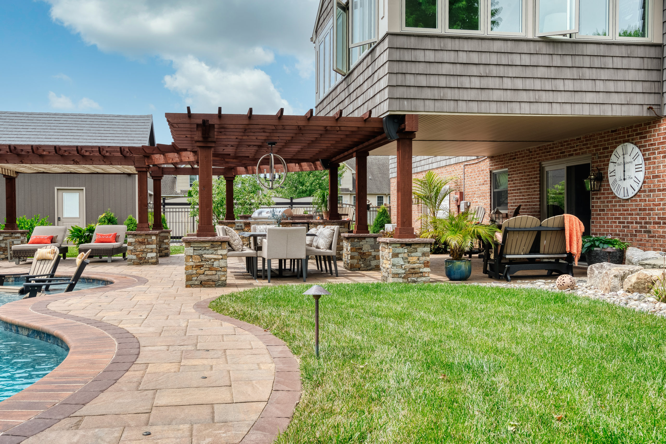 Pergola and patio design
